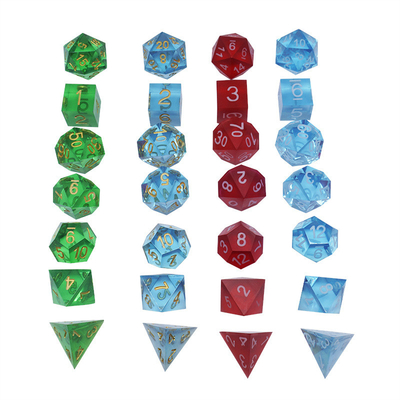 다채색 樹脂 물질 다이스 세트#Rpg#Dnd#Coc 투명