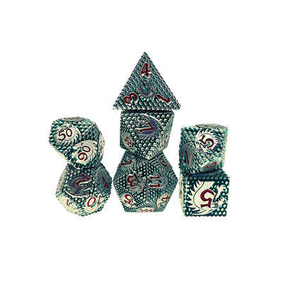 민중 - 스케일 메탈 다이스 멀티 - 누들 보드 게임 세트#Dnd#Rpg#Coc