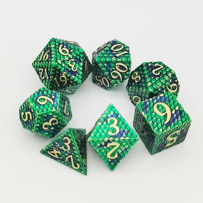 파이썬 텍스처 금속 다이스 세트 멀티 페이스 데스크톱 게임#Dnd#Coc