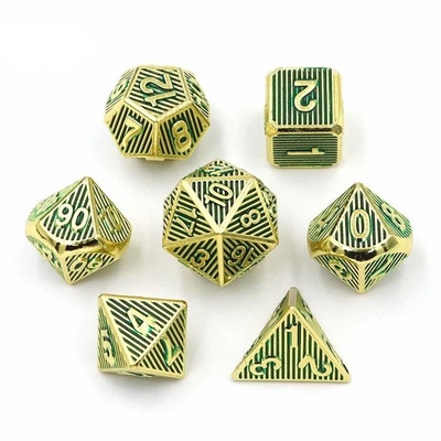 수직 금속 다면 다이스 데스크톱 게임 Dnd Rpg Coc 동색
