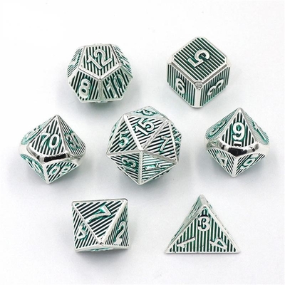 수직 금속 다면 다이스 데스크톱 게임 Dnd Rpg Coc 동색