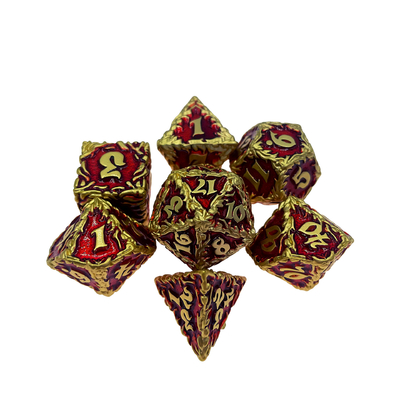 화이트 트리 와인 메탈 멀티 페이스 다이스 셋 데스크톱 게임#Dnd#Rpg#Coc