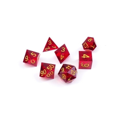 레드 그라마네트 자연 樹脂 dice set 데스크톱 게임 선호 마법 영역 모험 dnd dice
