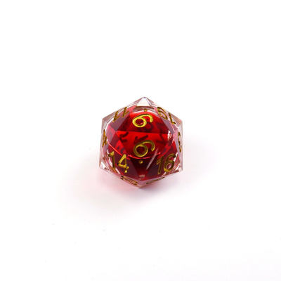 그라마트 사과 액체 자연 樹脂 다면적 태블릿 게임 dice set dnd dice