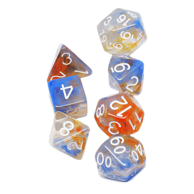 두 개의 연기가 함께 합쳐 RPG 다이즈 데스크톱 게임 다이즈 세트