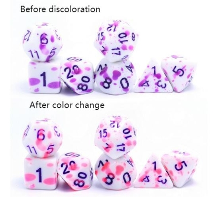 높은 온도 변화 색상 그래피티 유령 색상 樹脂 보드 게임 dice set dnd dice