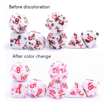 높은 온도 변화 색상 그래피티 유령 색상 樹脂 보드 게임 dice set dnd dice