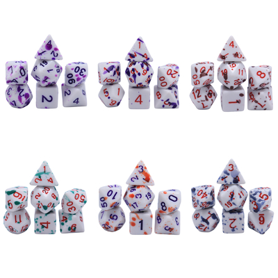 높은 온도 변화 색상 그래피티 유령 색상 樹脂 보드 게임 dice set dnd dice