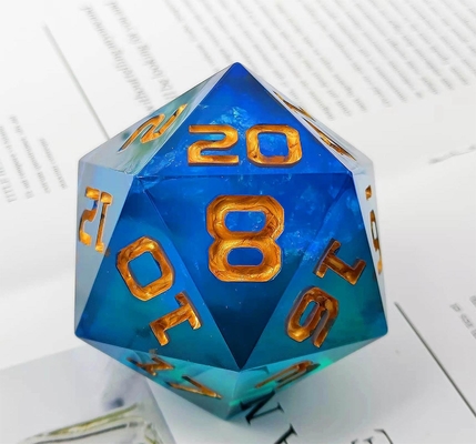 단일 20 면 빛나는 樹脂 게임 다이스 DND COC TRPG