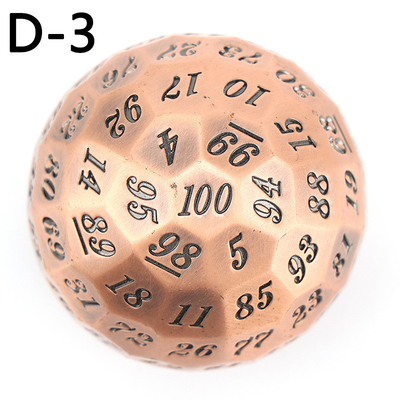 컬러드 솔리드 100D 금속 다이스 세트 던전과 드래곤 DND # RPG # COC