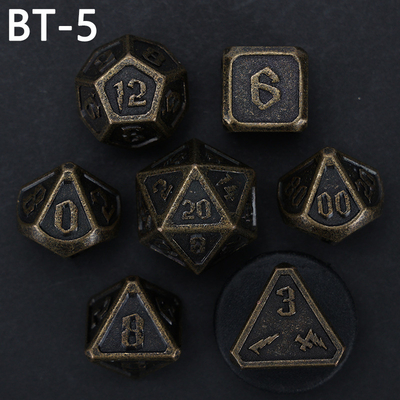 맞춤형 금속 및 플라스틱 다이스 D20 게임 D &amp; D 다면면체 DND 다이스 세트 RPG 다이스