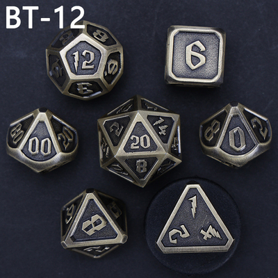 맞춤형 금속 및 플라스틱 다이스 D20 게임 D &amp; D 다면면체 DND 다이스 세트 RPG 다이스