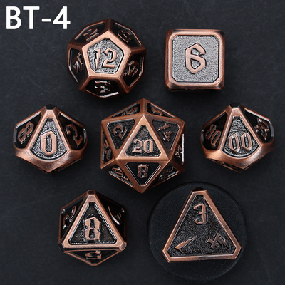 맞춤형 금속 및 플라스틱 다이스 D20 게임 D &amp; D 다면면체 DND 다이스 세트 RPG 다이스