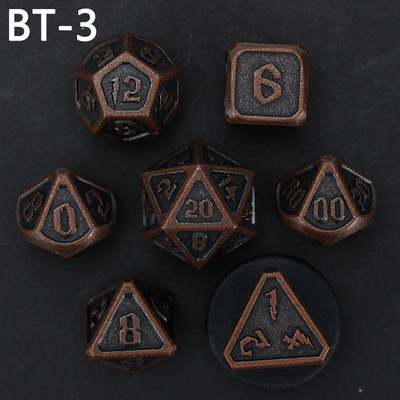 맞춤형 금속 및 플라스틱 다이스 D20 게임 D &amp; D 다면면체 DND 다이스 세트 RPG 다이스