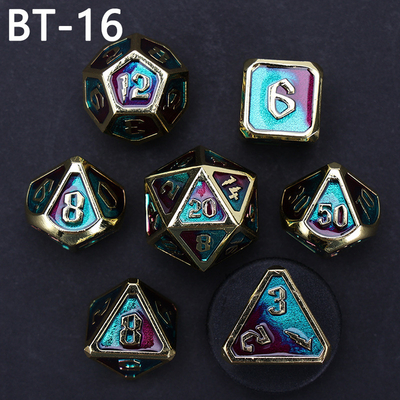 맞춤형 금속 및 플라스틱 다이스 D20 게임 D &amp; D 다면면체 DND 다이스 세트 RPG 다이스