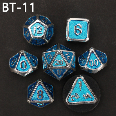 맞춤형 금속 및 플라스틱 다이스 D20 게임 D &amp; D 다면면체 DND 다이스 세트 RPG 다이스
