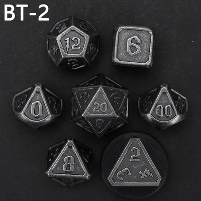 맞춤형 금속 및 플라스틱 다이스 D20 게임 D &amp; D 다면면체 DND 다이스 세트 RPG 다이스