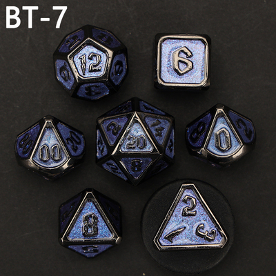맞춤형 금속 및 플라스틱 다이스 D20 게임 D &amp; D 다면면체 DND 다이스 세트 RPG 다이스