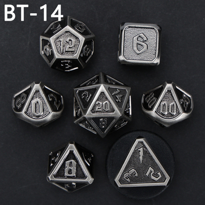 맞춤형 금속 및 플라스틱 다이스 D20 게임 D &amp; D 다면면체 DND 다이스 세트 RPG 다이스