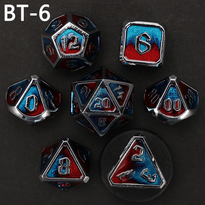 맞춤형 금속 및 플라스틱 다이스 D20 게임 D &amp; D 다면면체 DND 다이스 세트 RPG 다이스