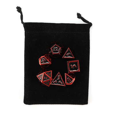 맞춤형 금속 고체 다이스 D20 게임 D &amp; D 다면면체 DND 다이스 세트 RPG 다이스