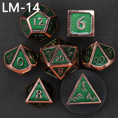 맞춤형 금속 고체 다이스 D20 게임 D &amp; D 다면면체 DND 다이스 세트 RPG 다이스