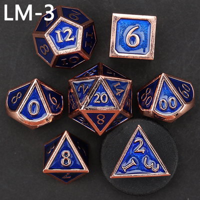 맞춤형 금속 고체 다이스 D20 게임 D &amp; D 다면면체 DND 다이스 세트 RPG 다이스