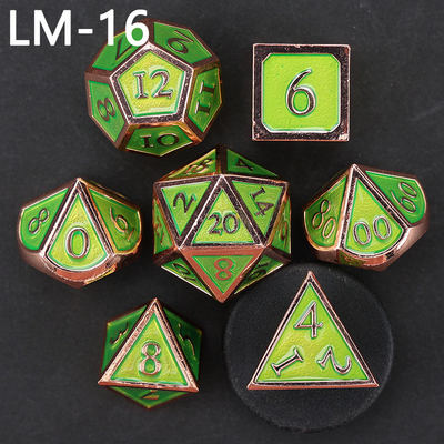 맞춤형 금속 고체 다이스 D20 게임 D &amp; D 다면면체 DND 다이스 세트 RPG 다이스