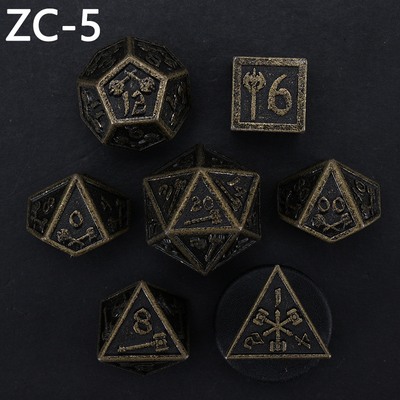 사용자 정의 가능한 다면체 나사 집합 롤플레잉 나사 게임 RPG 던전 및 드래곤 나사 집합 보드 게임