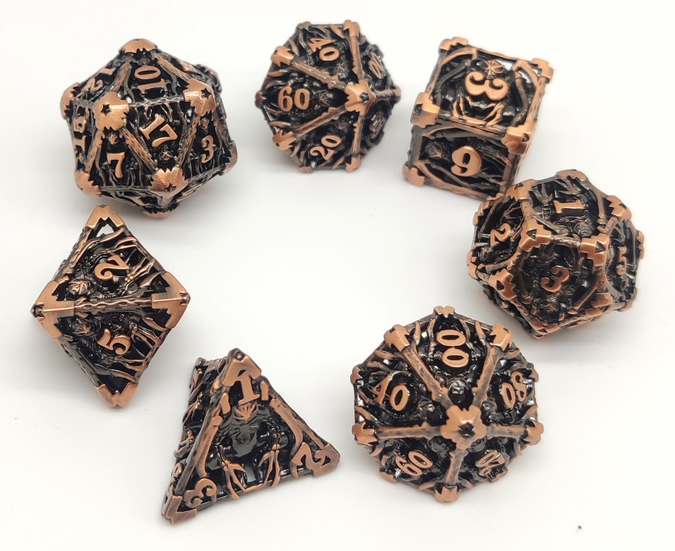 깔끔한 예리한 가장자리 작은 RPG 주사위 DND 손은 야만적 세상에 대해 오래가서 새겨졌습니다