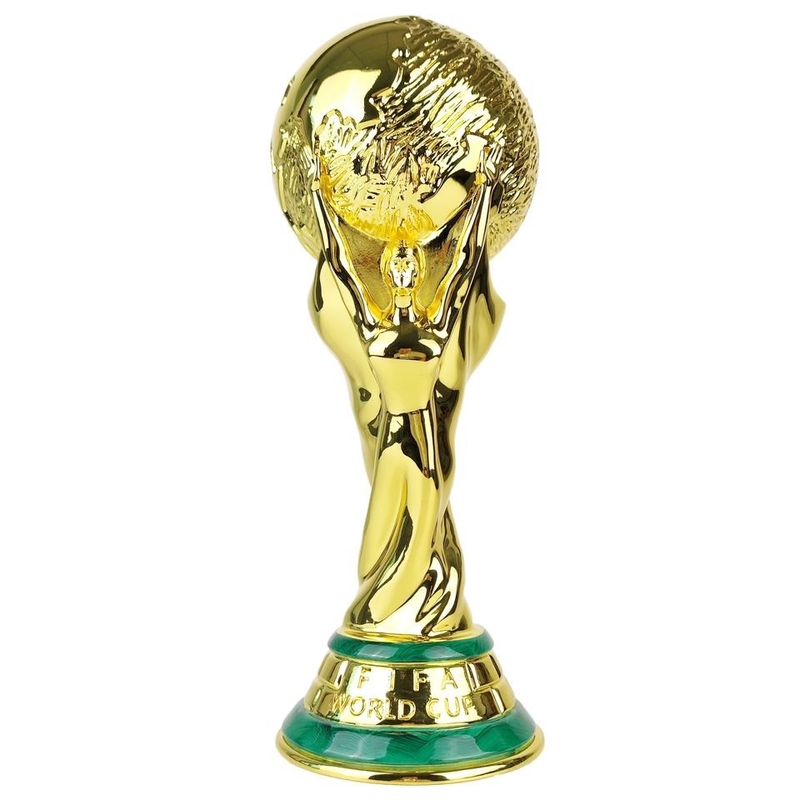 금 도금된 축구 금속 트로피 월드컵 탄탄한 금빛 컬러 초대형