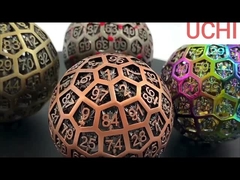 금속 다이스 D100 (DND) RPG 볼 롤링 볼 데스크톱 멀티 누들 드래곤과 던전