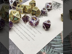 레진 구리 프레임 은 투명한 레진 다이스 DND 드래곤과 던전 COC