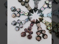 고대 청동 금속 dice 세트 다섯 번째 사람 게임 금속 색상 사용자 지정 방황 지구 합금 dice
